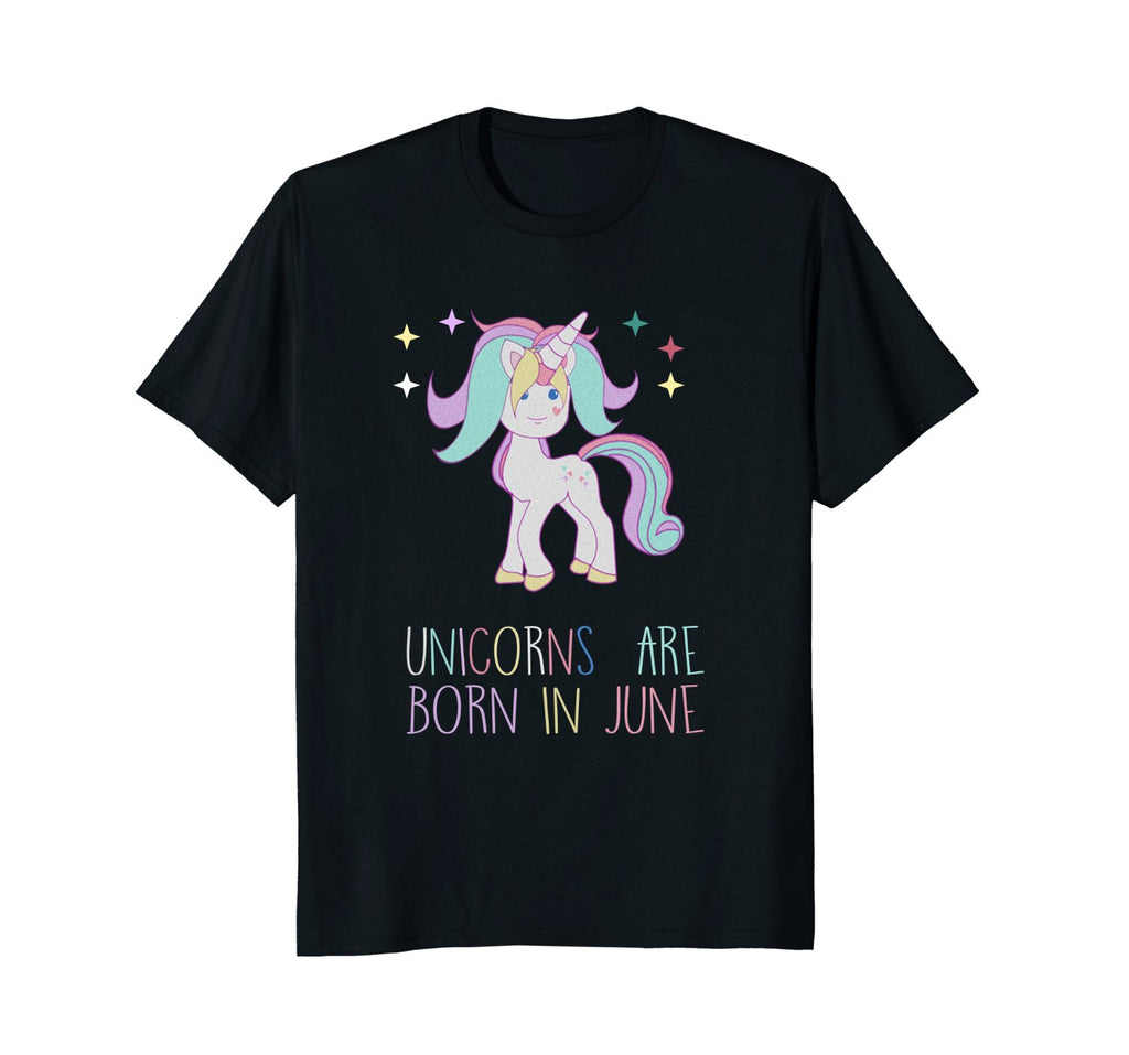 Unicorns Are Born in June Birthday Shirt, Women Girls Gift