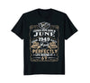 Image of Legends Born In JUNE 1949 69th Awesome Birthday Gift Shirt