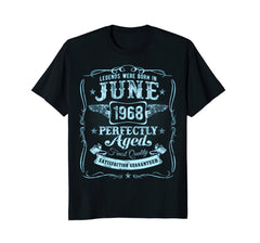 Legends Were Born In June 1968 T-Shirt Vintage 50th Birthday