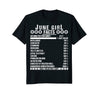 Image of June Girl Facts Shirt - Funny Birthday Gift Idea for Girls