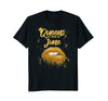Image of Queens Are Born In June Birthday T-Shirt for Black Women