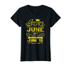 Image of Womens Golden Real Queens Are Born On June 13 Birthday Shirt