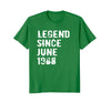 Image of Legend Since June 1968 Tshirt 50th Birthday Gift Tee Shirt