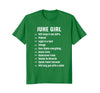 Image of June Girl Will Keep It 100 Percent Funny june Birthday Tee
