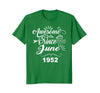 Image of Awesome Since June 1952 T-shirt - 66th Birthday Gifts