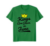 Image of Cool King T shirt Gifts Ideas for Birthday in June Graphic