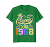 Image of Queens Are Born in June 1968 T-Shirt 50th Birthday Gift