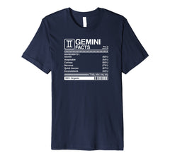 gemini facts born in May & June birthday zodiac t-shirt