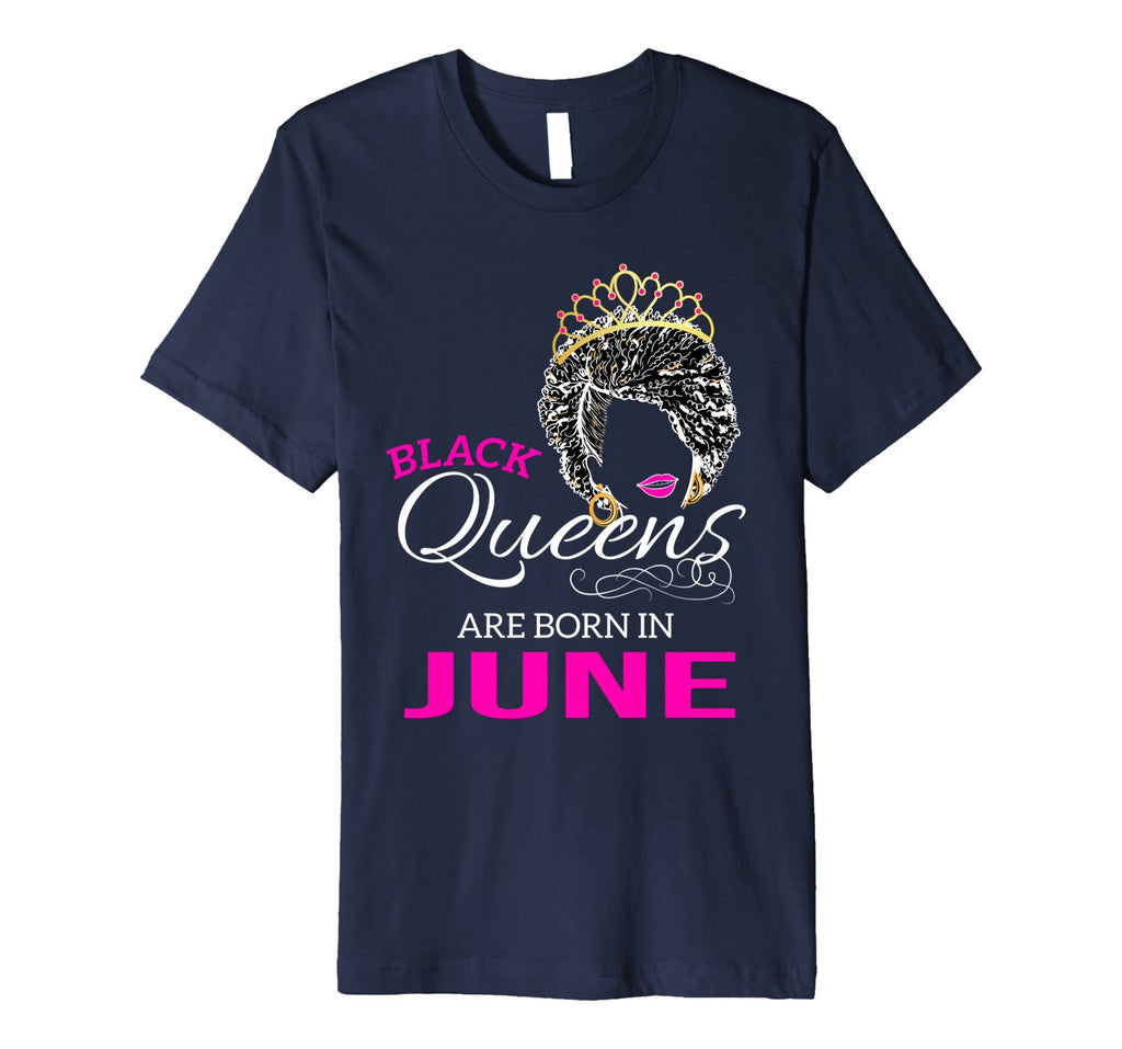 African American Black Queens Born in June Birthday Shirt