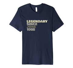 1988 Birthday Gift Legendary Since June PREMIUM T-Shirt