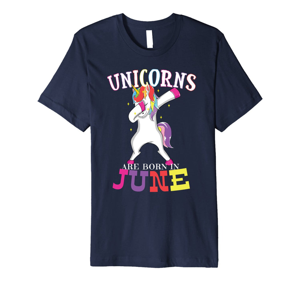June Birthday Funny Dabbing Unicorn Lover T-shirt Gift