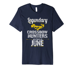 Crossbow Hunter June Birthday Premium T Shirt Gift