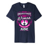 Image of June Birthday Shirt Never Underestimate Woman Zodiac