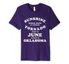 Image of Oklahoma JUNE Birthday Sunshine Mixed With Tornado Slim Tee