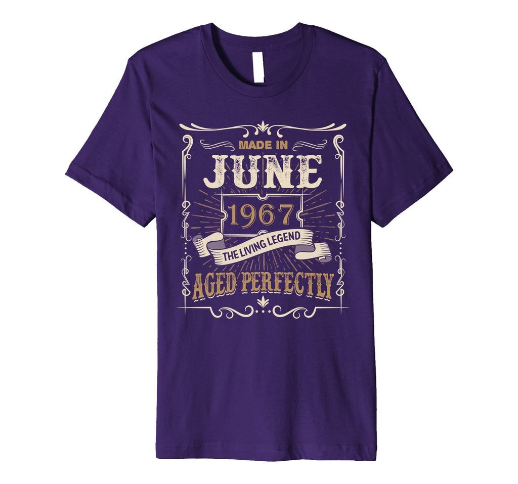 Made In June 1967 The Living Legend 51st Birthday Tee