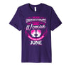 Image of June Birthday Shirt Never Underestimate Woman Zodiac
