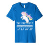 Image of Unicorns are Born in June Cute TShirt Birthday Gift