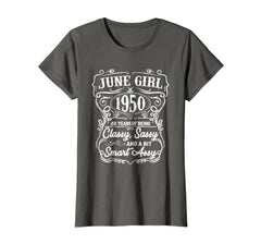 Womens 68th Birthday Gifts June 1950 Of Being Classy Sassy Shirt
