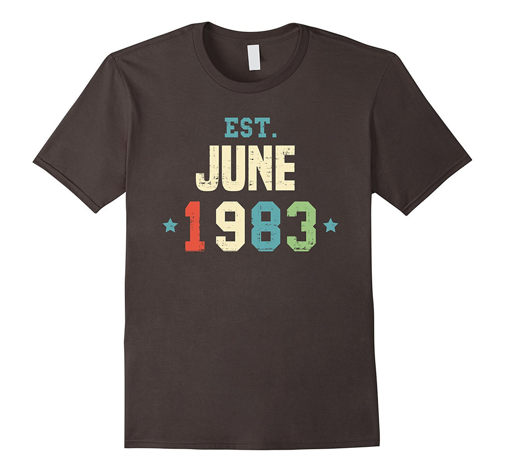 Est June 1983 T-Shirt 35th Birthday Gift Shirts