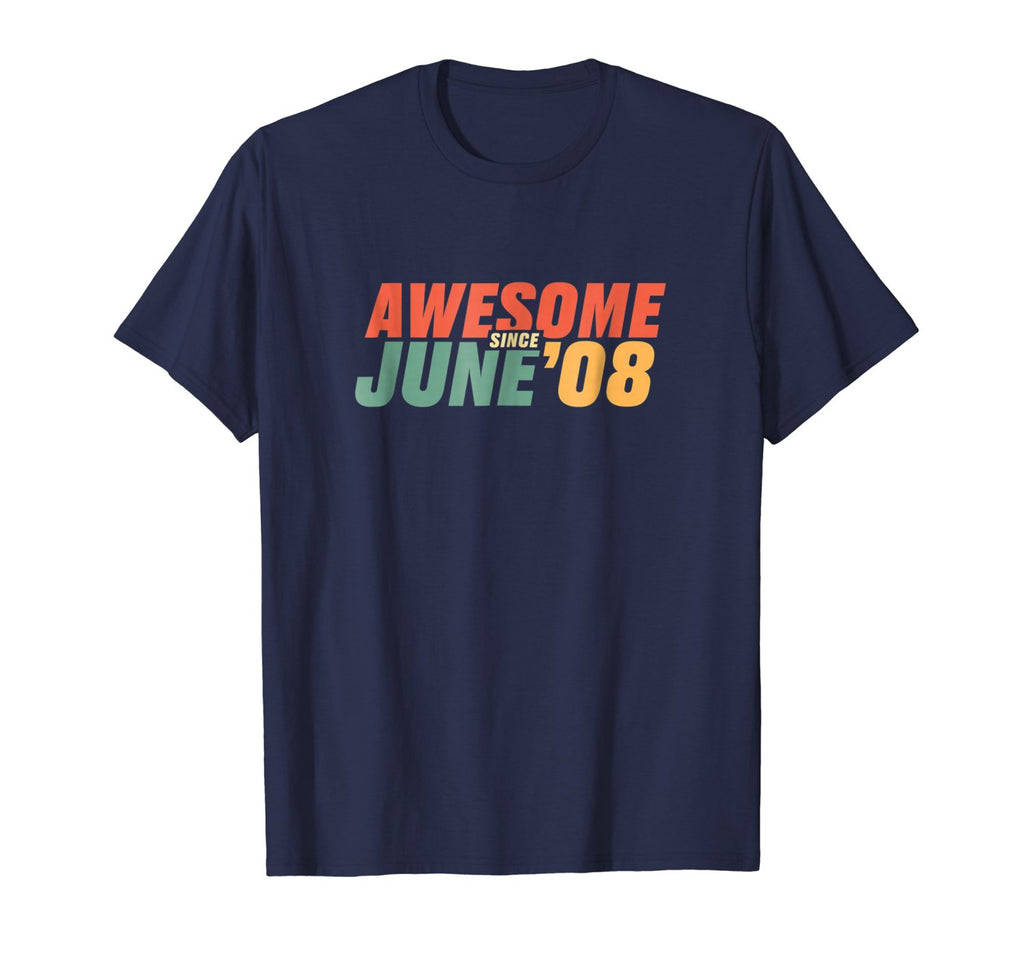 Born in June 2008 10th Birthday Gift 10 Years Old T Shirt