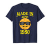 Image of Made In June 1950 68th Years Old 68 Birthday Shirt Gifts