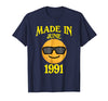Image of Made In June 1991 27th Years Old 27 Birthday Shirt Gifts