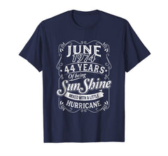 June 1974 Sunshine 44th Birthday shirt