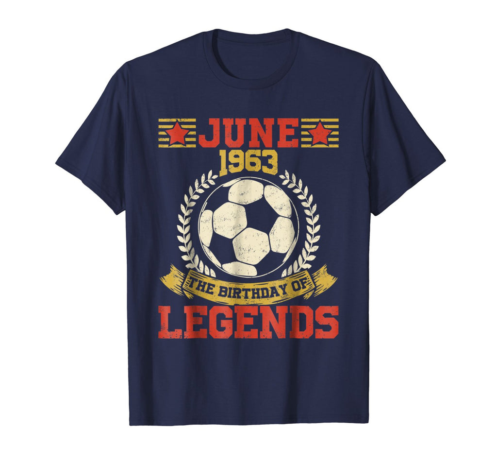 55th Birthday The Birthday Of Legends Soccer June 1963 Tee