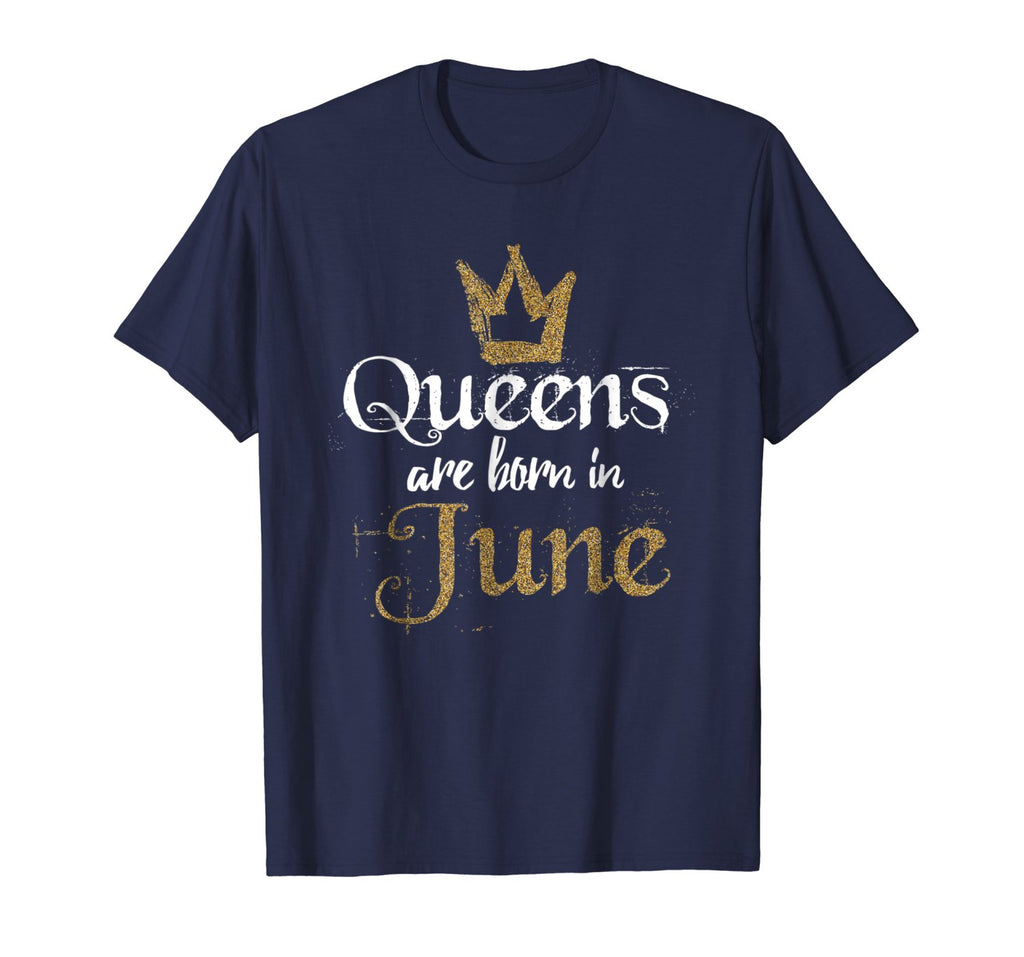 Queens Are Born In June Shirt Glitter June Birthday Gifts