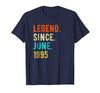 Image of Legend Since June 1995 Vintage - 23rd Birthday Gift T-Shirt