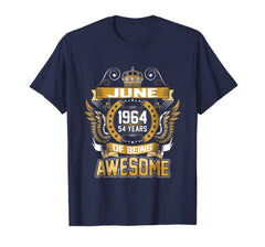 June 1964 54th Birthday 54 Years Old Gift T-Shirt