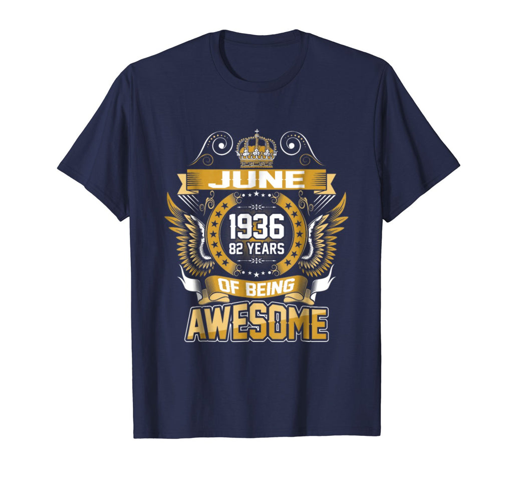 June 1936 82th Birthday 82 Years Old Gift T-Shirt