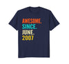 Image of Born in June 2007 11th Birthday Gift 11 years old T-shirt