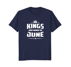 Kings Are Born In June | Birthday Celebration T-shirt