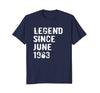 Image of Legend Since June 1963 Tshirt 55th Birthday Gift Tee Shirt