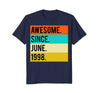 Image of 20th Birthday Vintage Gift Awesome Since June 1998 Shirt