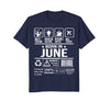 Image of Requies Coffee Born In June Funny Birthday T-Shirt