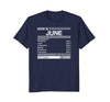 Image of born in june birthday facts gift t-shirt