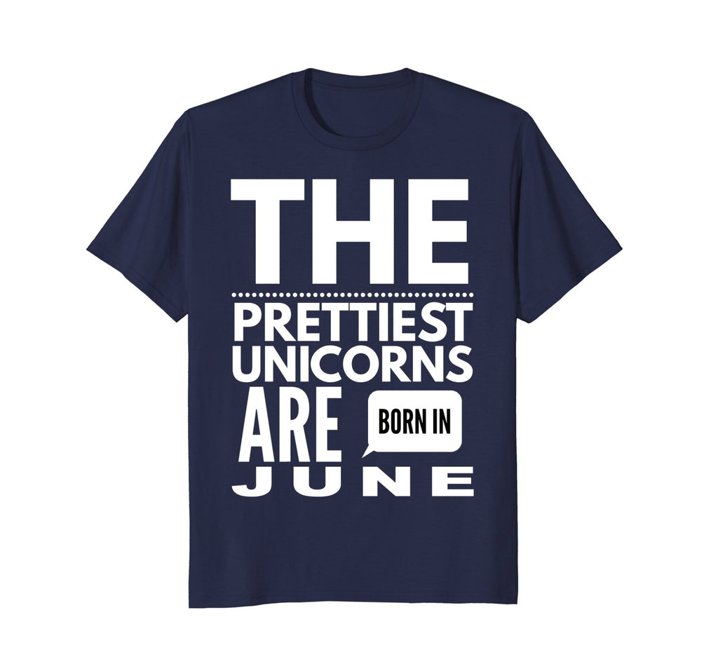 Unicorns are Born in June Cute TShirt Birthday Gift