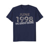 Image of Birthday Shirt for 20 year olds - June 1998 - The Legend Beg