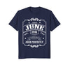 Image of 37th Birthday Gift - Born In June 1981 T-Shirt