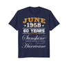 Image of 60th Birthday Gifts June 1958 T-shirt for Men, Women