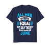 Image of Born in June Birthday TShirt For Mens Women Kids