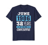 Image of June 1986 - 32nd Birthday T-Shirt Gift