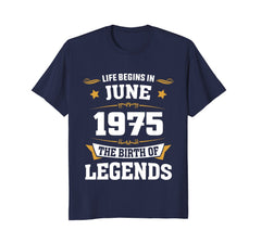 Birthday - Life Begins In June 1975 - The Birth Of Legends