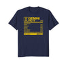 Image of gemini facts born in May &amp; June birthday zodiac t-shirt
