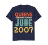 Image of Queens Born In JUNE 2007 11st Awesome Birthday Gift Shirt