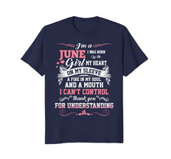 June Girl T Shirt Special Gift For Birthday Shirt