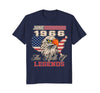 Image of June 1966 Birthday T-shirt Awesome Birth of Legends