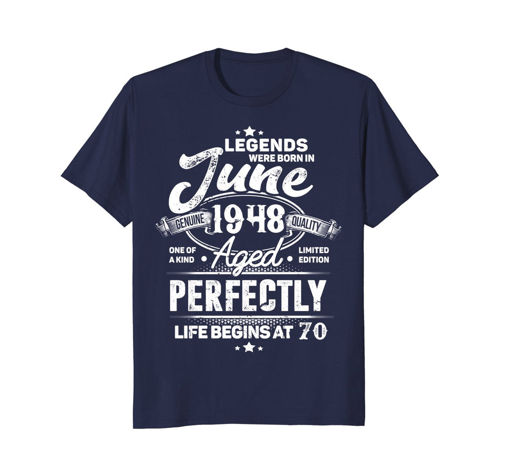 Legends Were Born In June 1948, 70th Birthday Gift Shirt